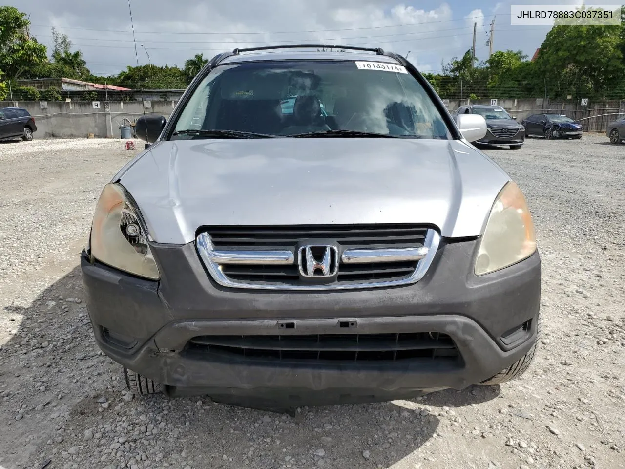 2003 Honda Cr-V Ex VIN: JHLRD78883C037351 Lot: 78133174