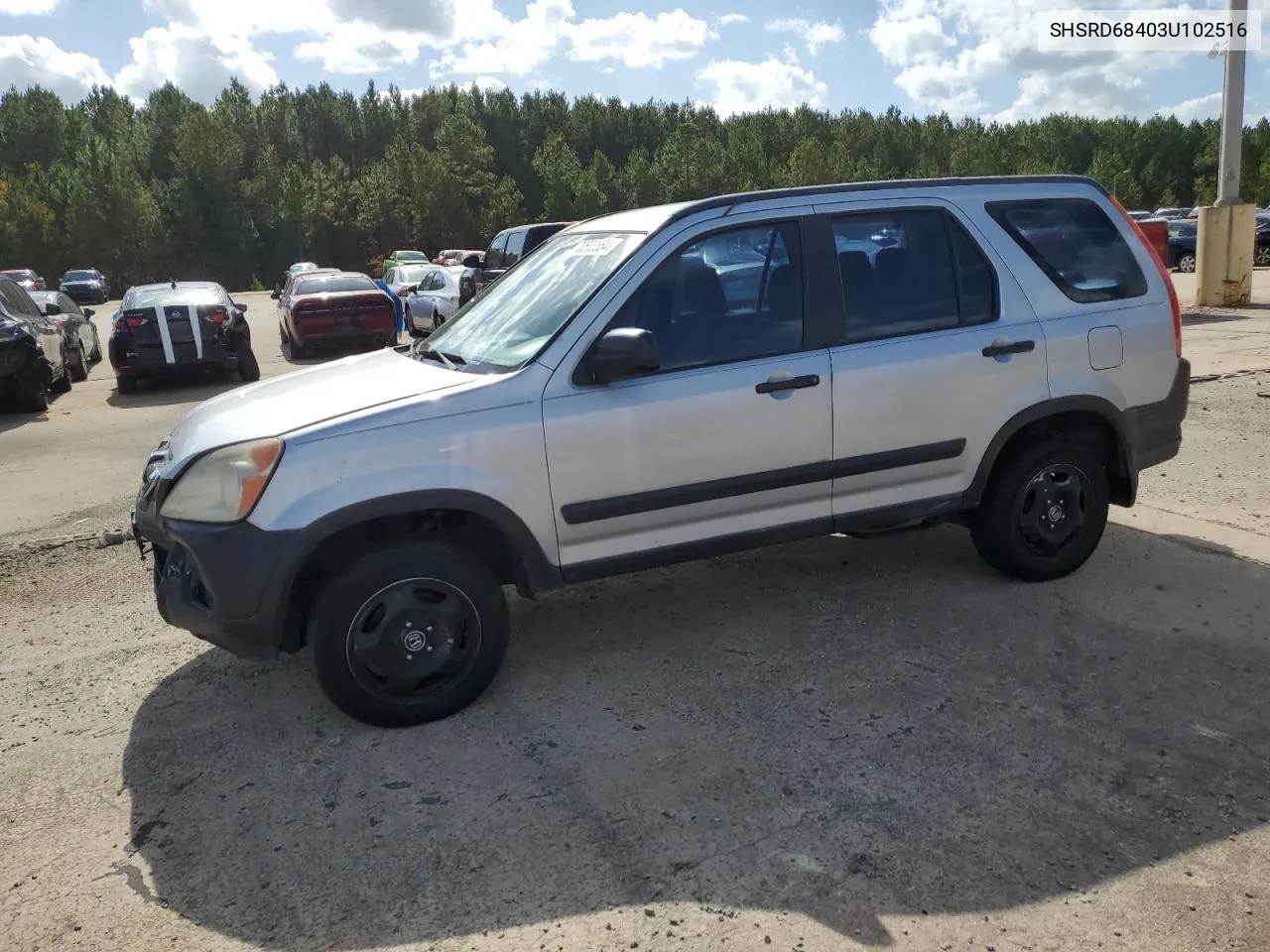 2003 Honda Cr-V Lx VIN: SHSRD68403U102516 Lot: 78532584