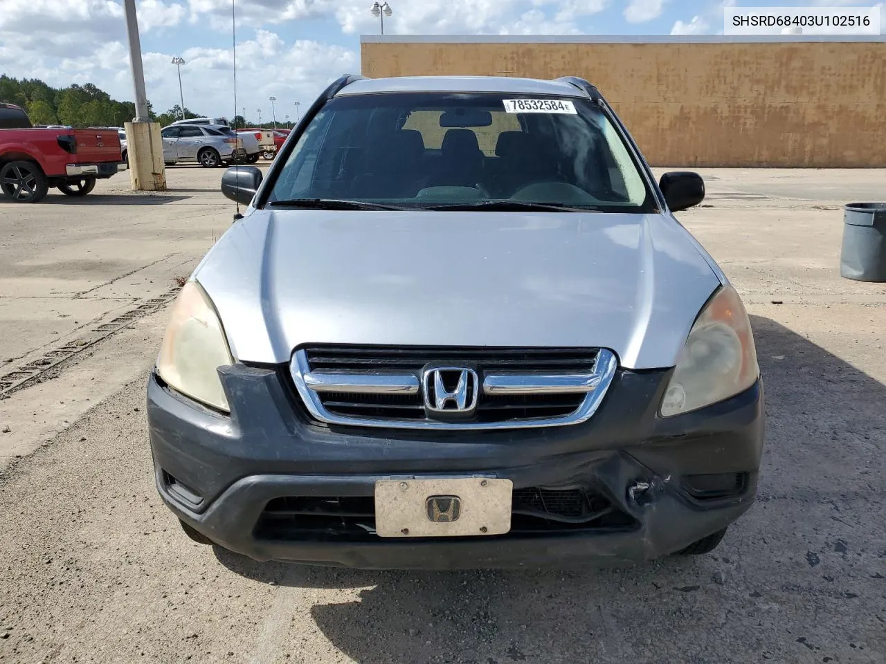 2003 Honda Cr-V Lx VIN: SHSRD68403U102516 Lot: 78532584