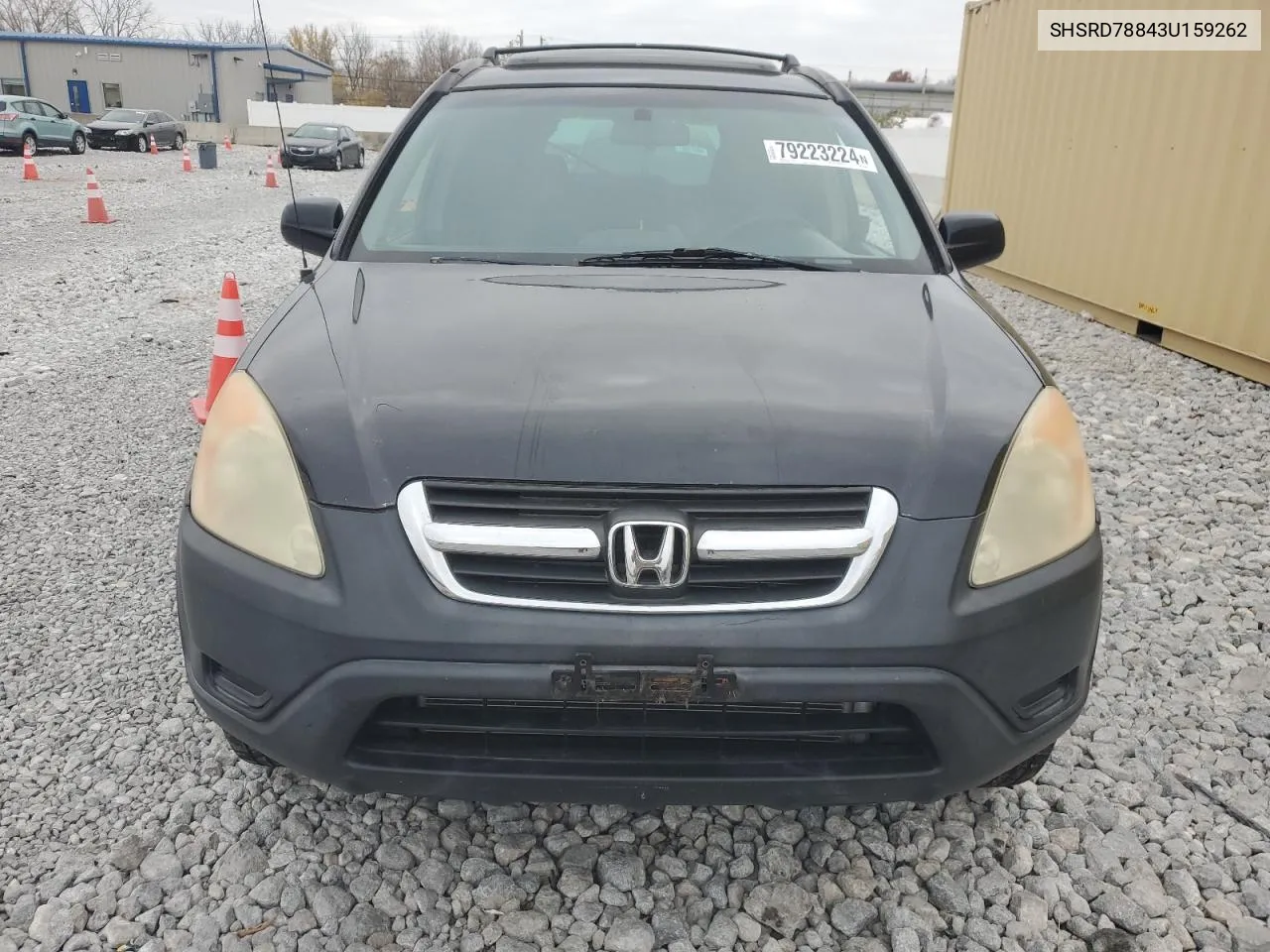 2003 Honda Cr-V Ex VIN: SHSRD78843U159262 Lot: 79223224