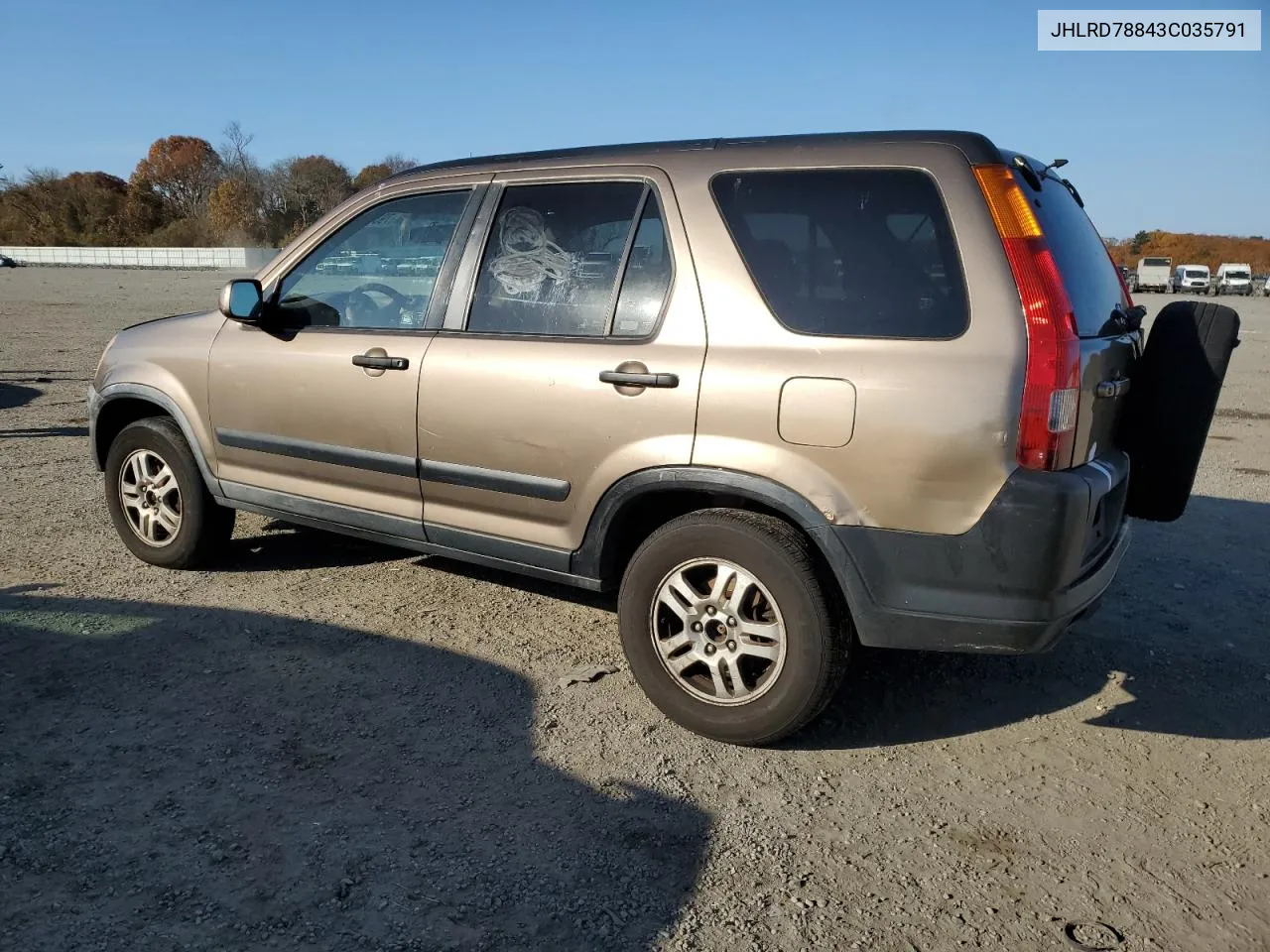 2003 Honda Cr-V Ex VIN: JHLRD78843C035791 Lot: 79341814