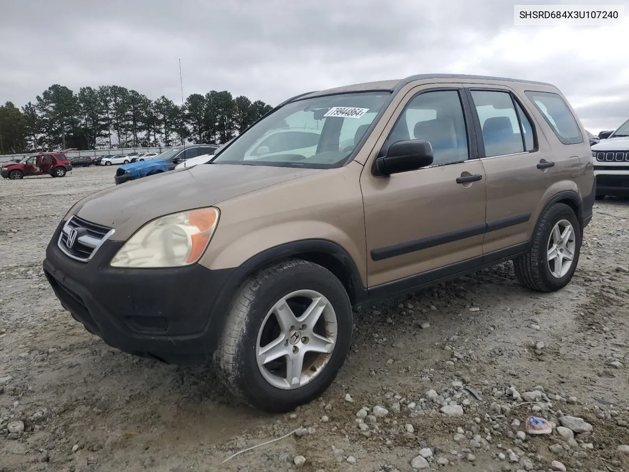 2003 Honda Cr-V Lx VIN: SHSRD684X3U107240 Lot: 79944864