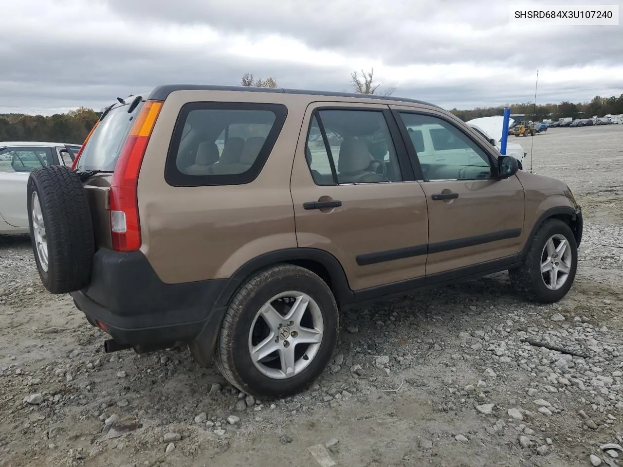 2003 Honda Cr-V Lx VIN: SHSRD684X3U107240 Lot: 79944864