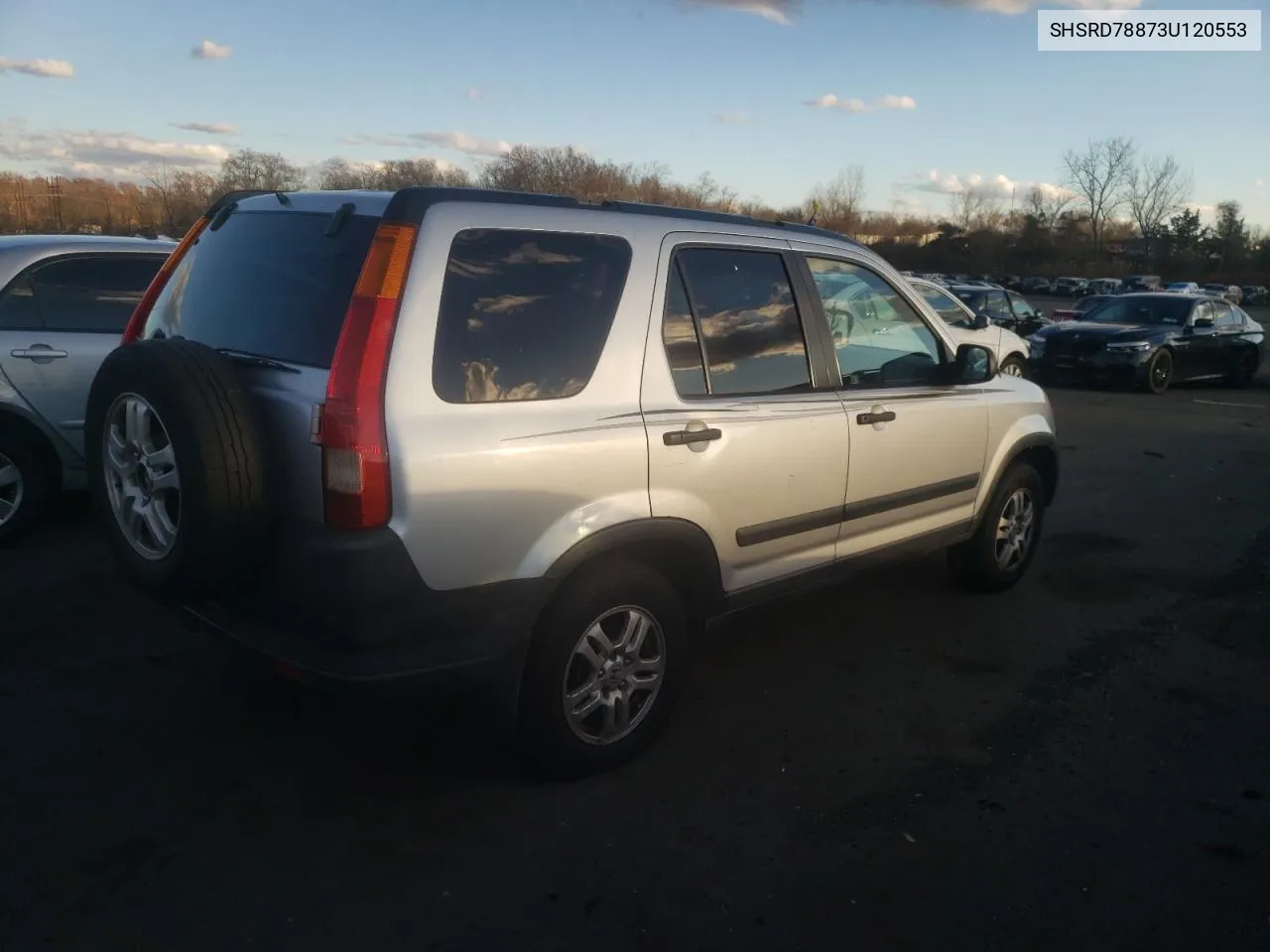 2003 Honda Cr-V Ex VIN: SHSRD78873U120553 Lot: 80003904