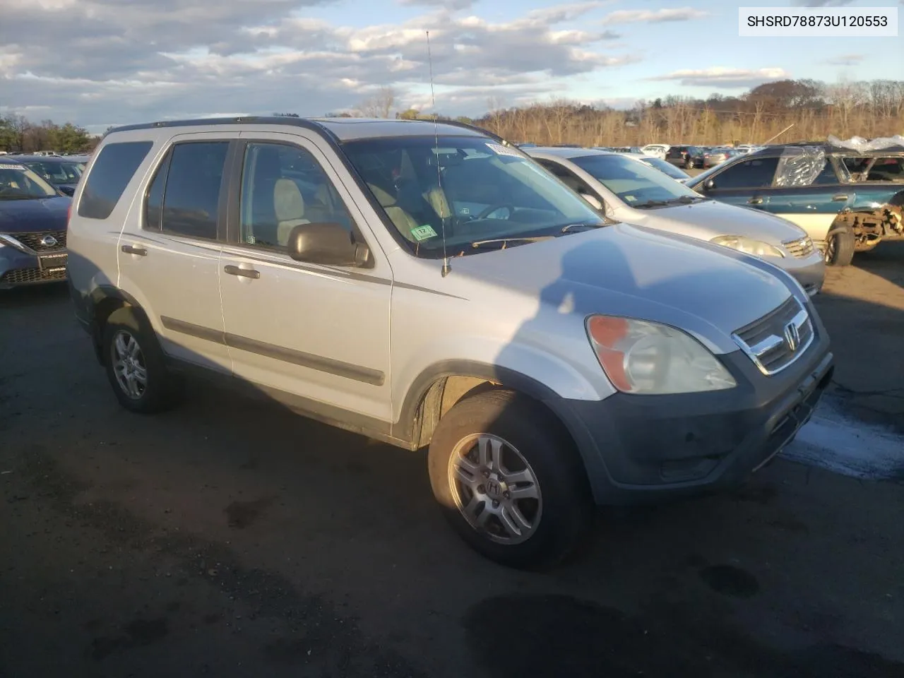 2003 Honda Cr-V Ex VIN: SHSRD78873U120553 Lot: 80003904