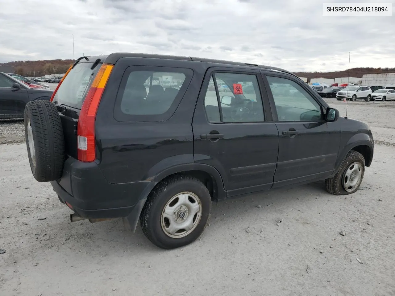 2004 Honda Cr-V Lx VIN: SHSRD78404U218094 Lot: 57338354