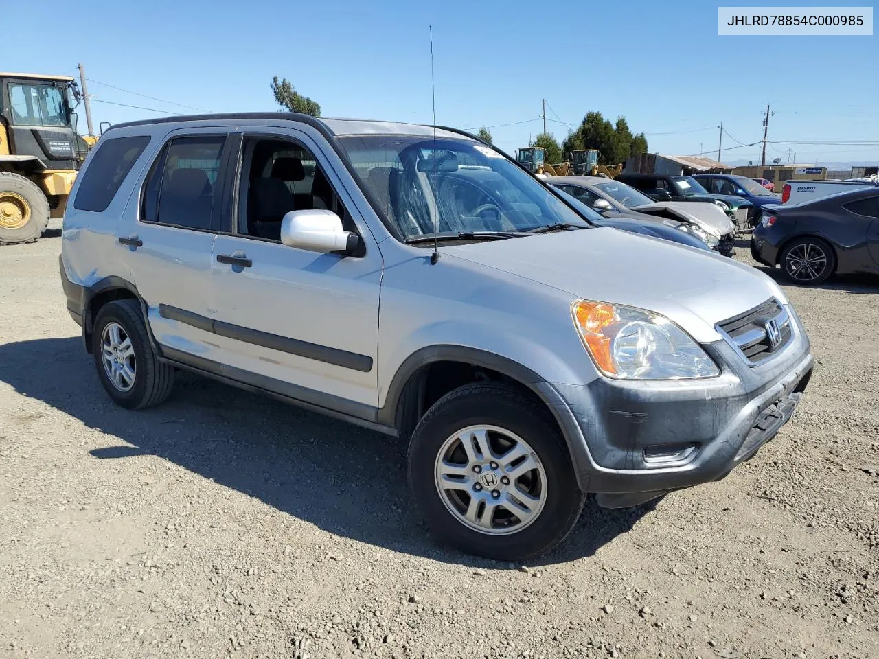 2004 Honda Cr-V Ex VIN: JHLRD78854C000985 Lot: 64702294