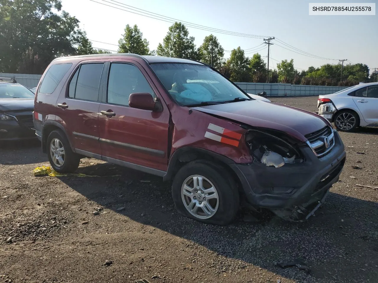 2004 Honda Cr-V Ex VIN: SHSRD78854U255578 Lot: 65632234