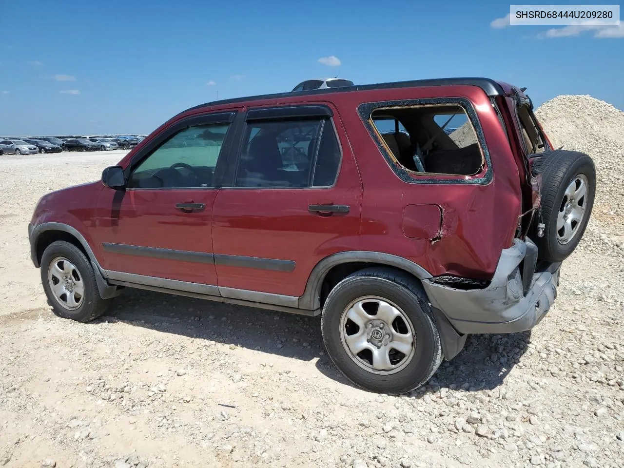 2004 Honda Cr-V Lx VIN: SHSRD68444U209280 Lot: 67148224