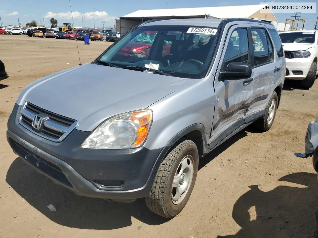 2004 Honda Cr-V Lx VIN: JHLRD78454C014284 Lot: 67260214