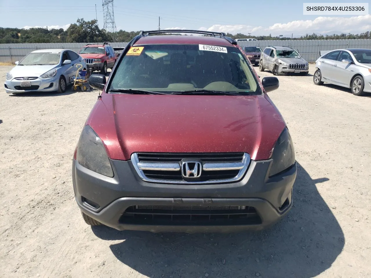 SHSRD784X4U253306 2004 Honda Cr-V Lx