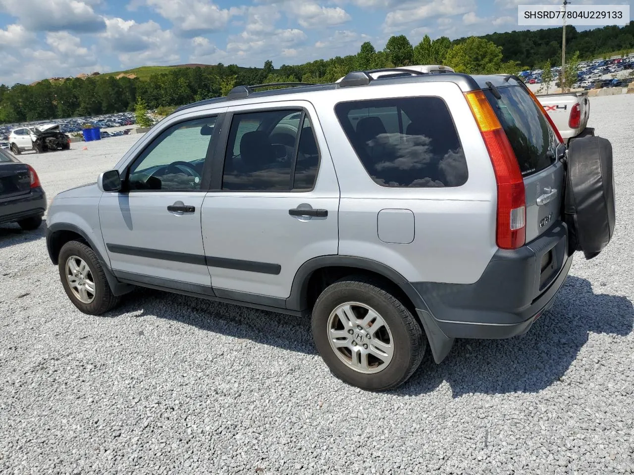 2004 Honda Cr-V Ex VIN: SHSRD77804U229133 Lot: 67630684