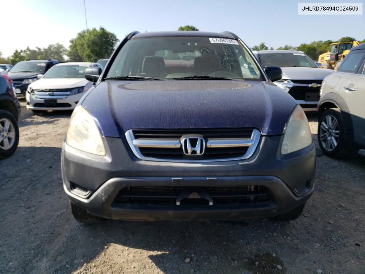 2004 Honda Cr-V Lx VIN: JHLRD78494C024509 Lot: 67696784