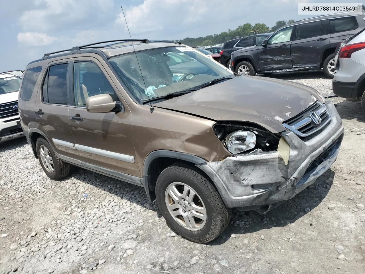 JHLRD78814C035491 2004 Honda Cr-V Ex