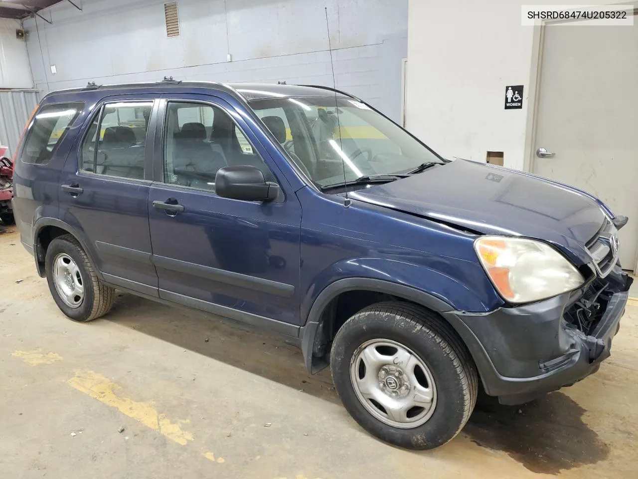 2004 Honda Cr-V Lx VIN: SHSRD68474U205322 Lot: 68011904