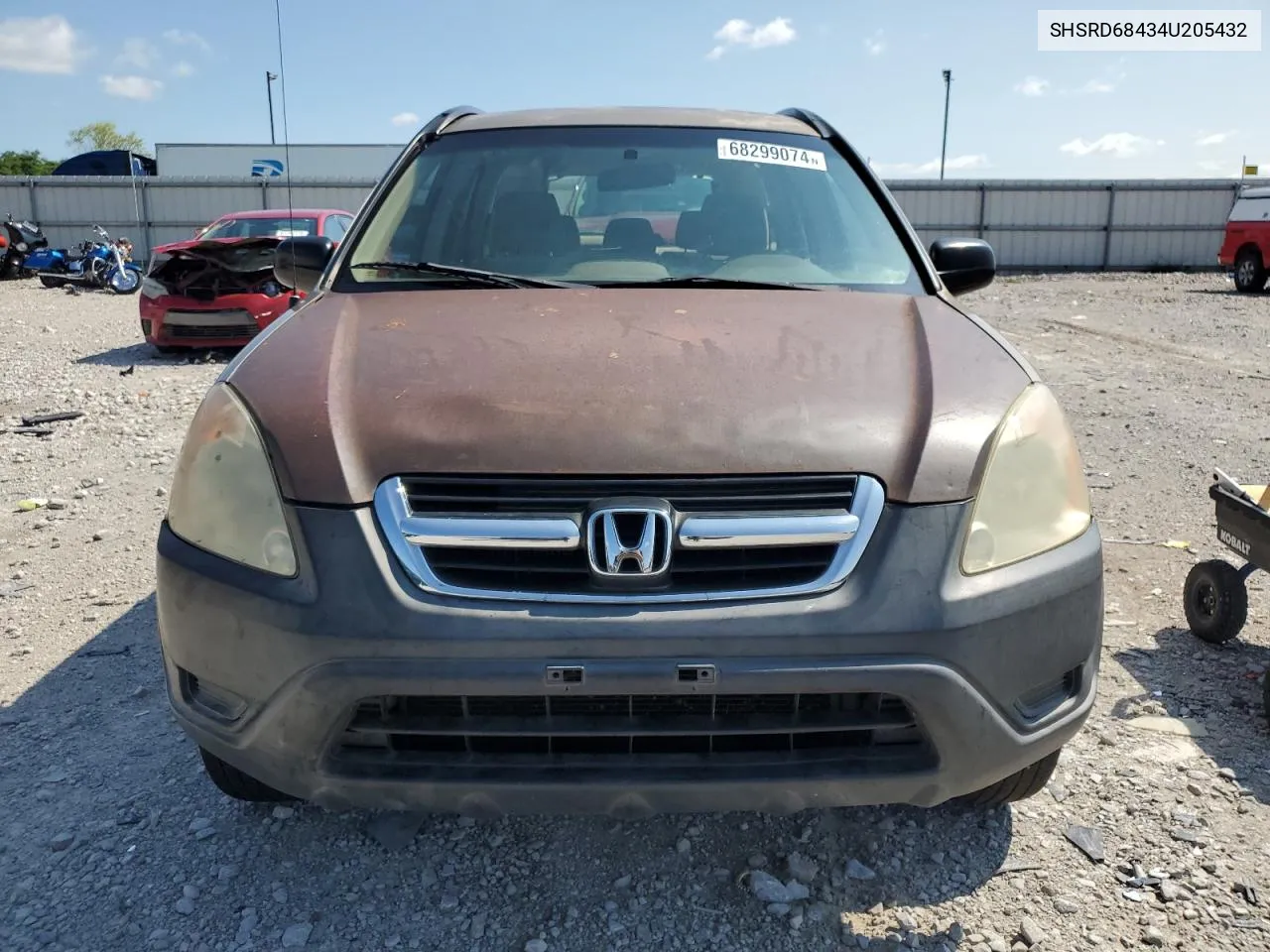 2004 Honda Cr-V Lx VIN: SHSRD68434U205432 Lot: 68299074