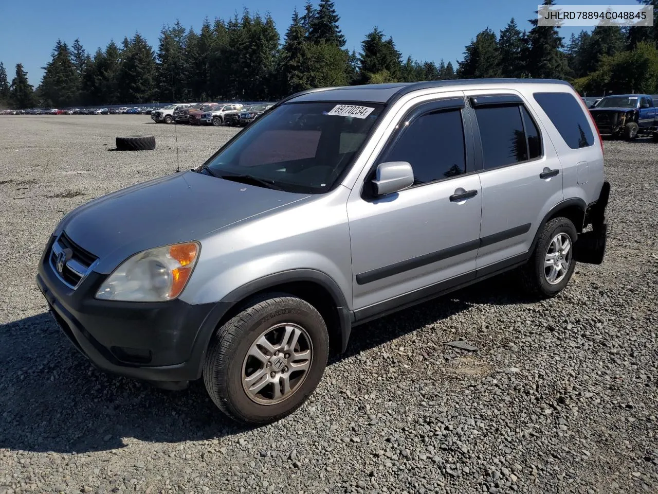 2004 Honda Cr-V Ex VIN: JHLRD78894C048845 Lot: 69770234