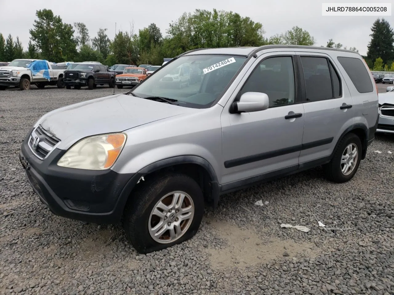 2004 Honda Cr-V Ex VIN: JHLRD78864C005208 Lot: 70142404