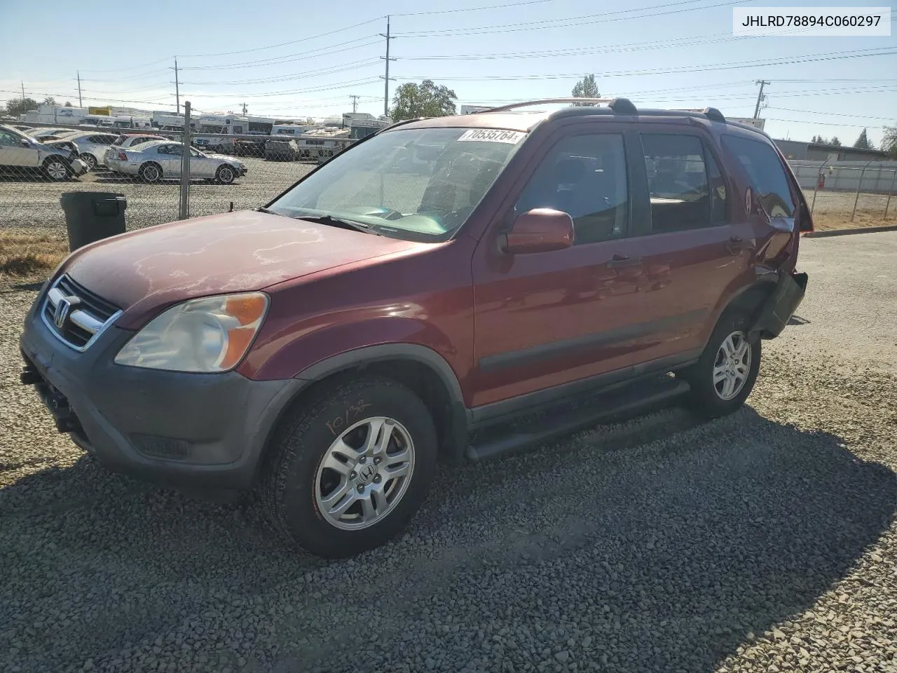 2004 Honda Cr-V Ex VIN: JHLRD78894C060297 Lot: 70535764