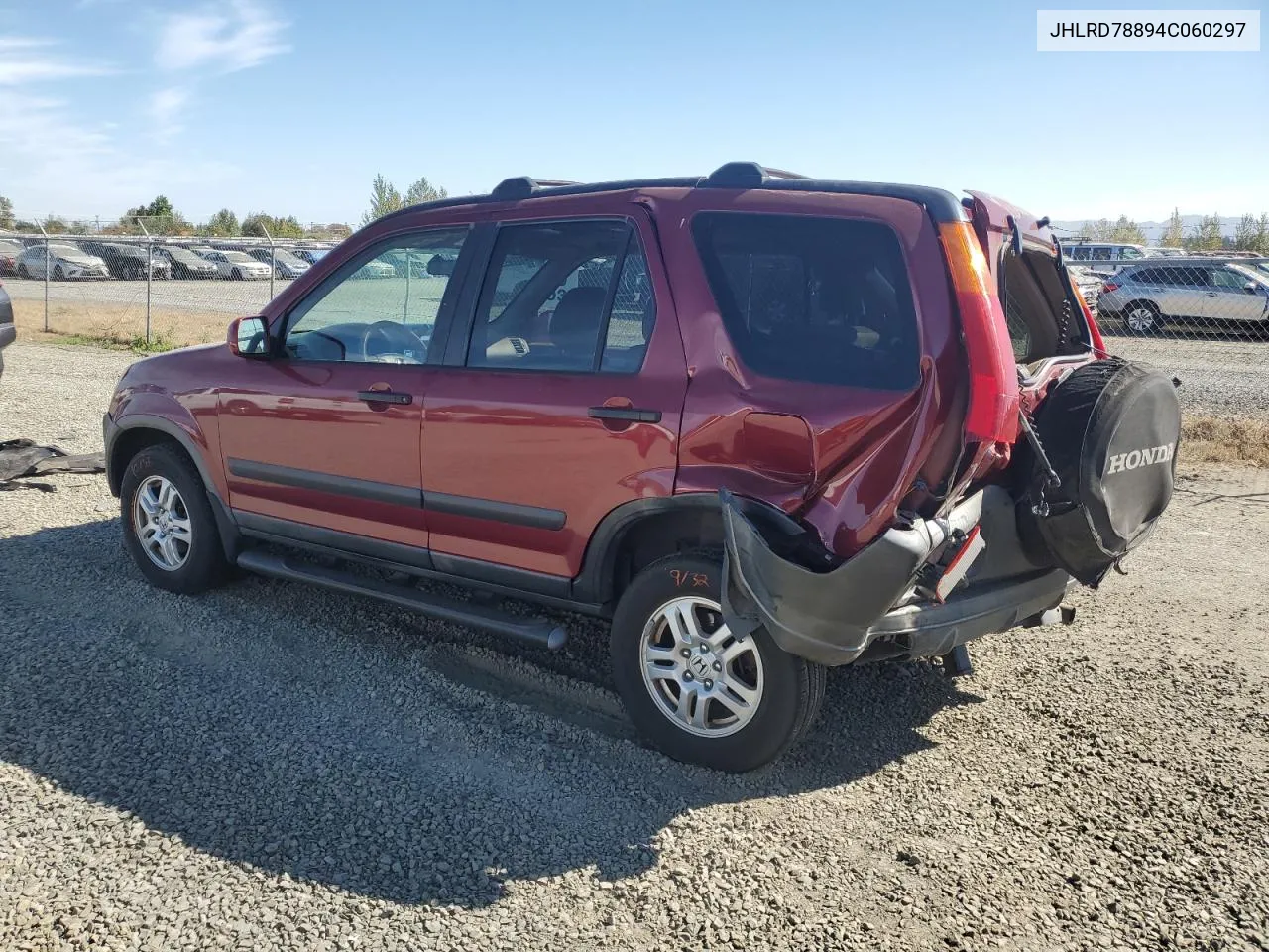 2004 Honda Cr-V Ex VIN: JHLRD78894C060297 Lot: 70535764