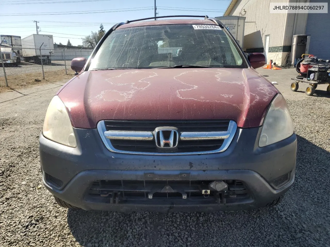 2004 Honda Cr-V Ex VIN: JHLRD78894C060297 Lot: 70535764