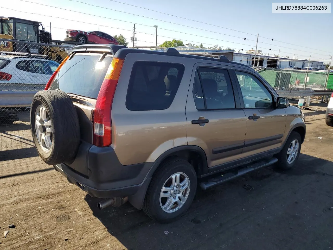 JHLRD78884C006263 2004 Honda Cr-V Ex