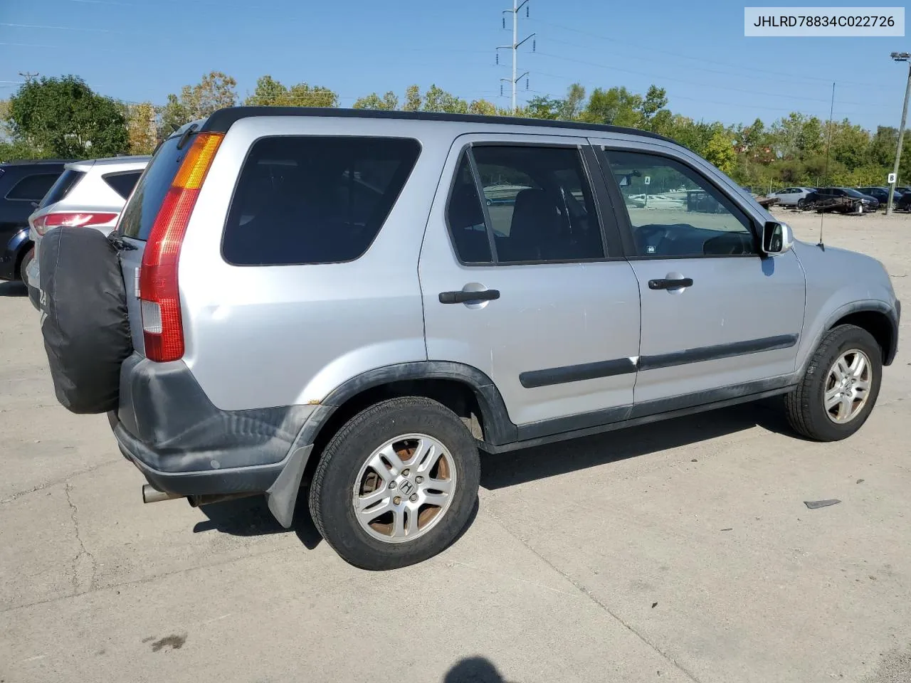 2004 Honda Cr-V Ex VIN: JHLRD78834C022726 Lot: 70710194