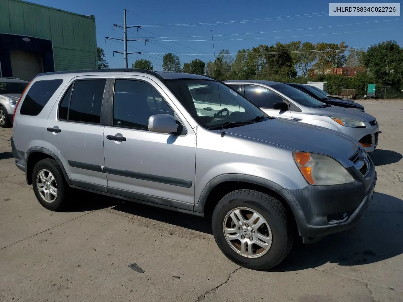 2004 Honda Cr-V Ex VIN: JHLRD78834C022726 Lot: 70710194