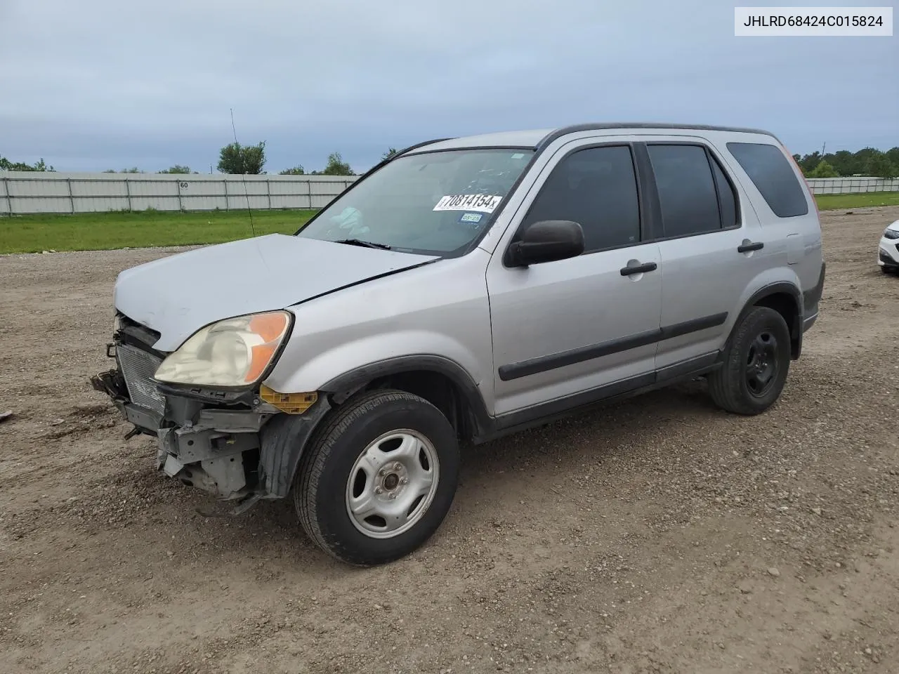 2004 Honda Cr-V Lx VIN: JHLRD68424C015824 Lot: 70814154