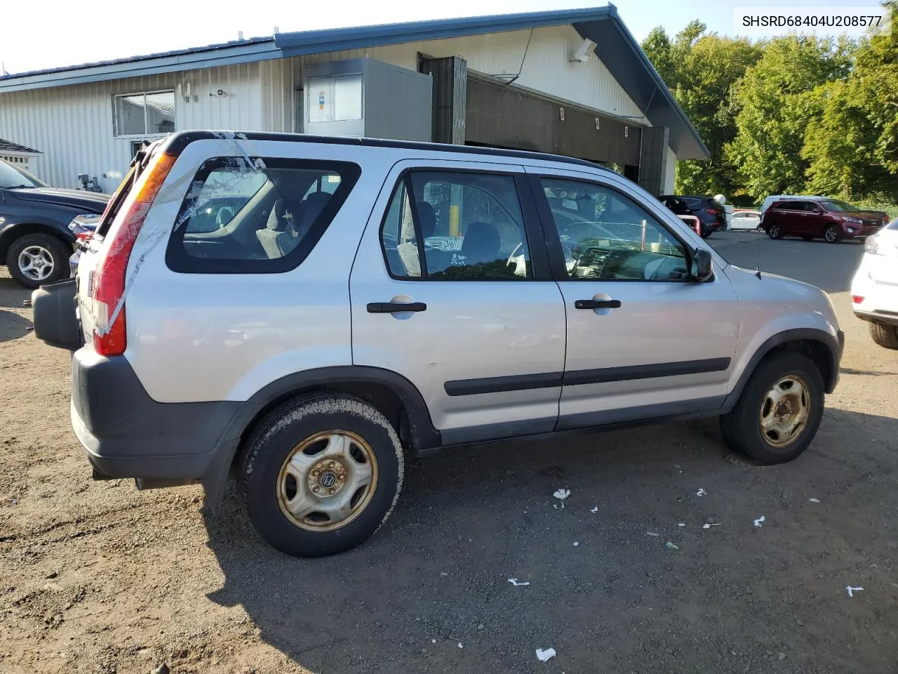 2004 Honda Cr-V Lx VIN: SHSRD68404U208577 Lot: 71430634