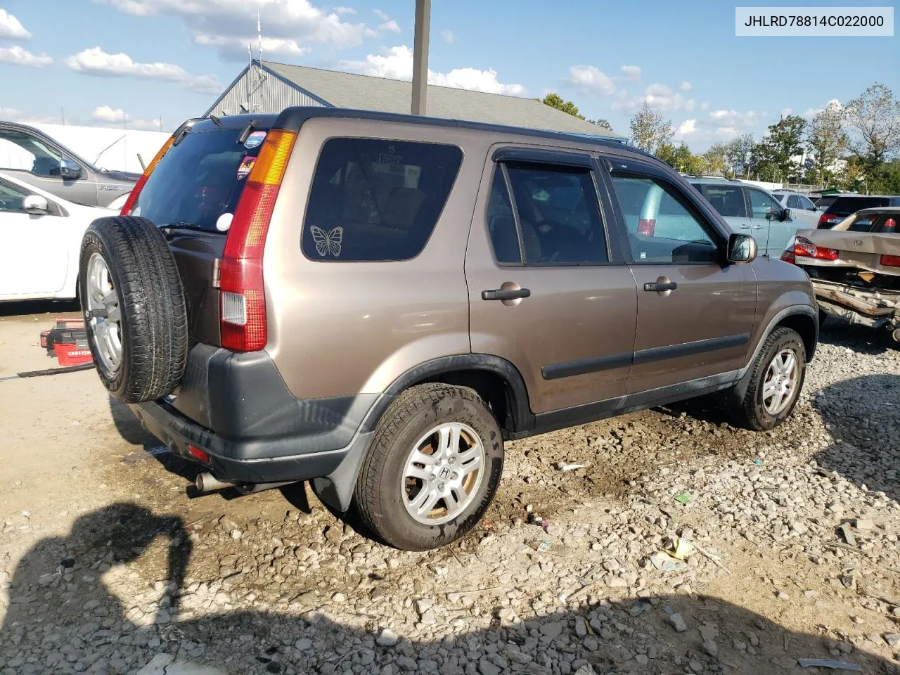 2004 Honda Cr-V Ex VIN: JHLRD78814C022000 Lot: 71569284