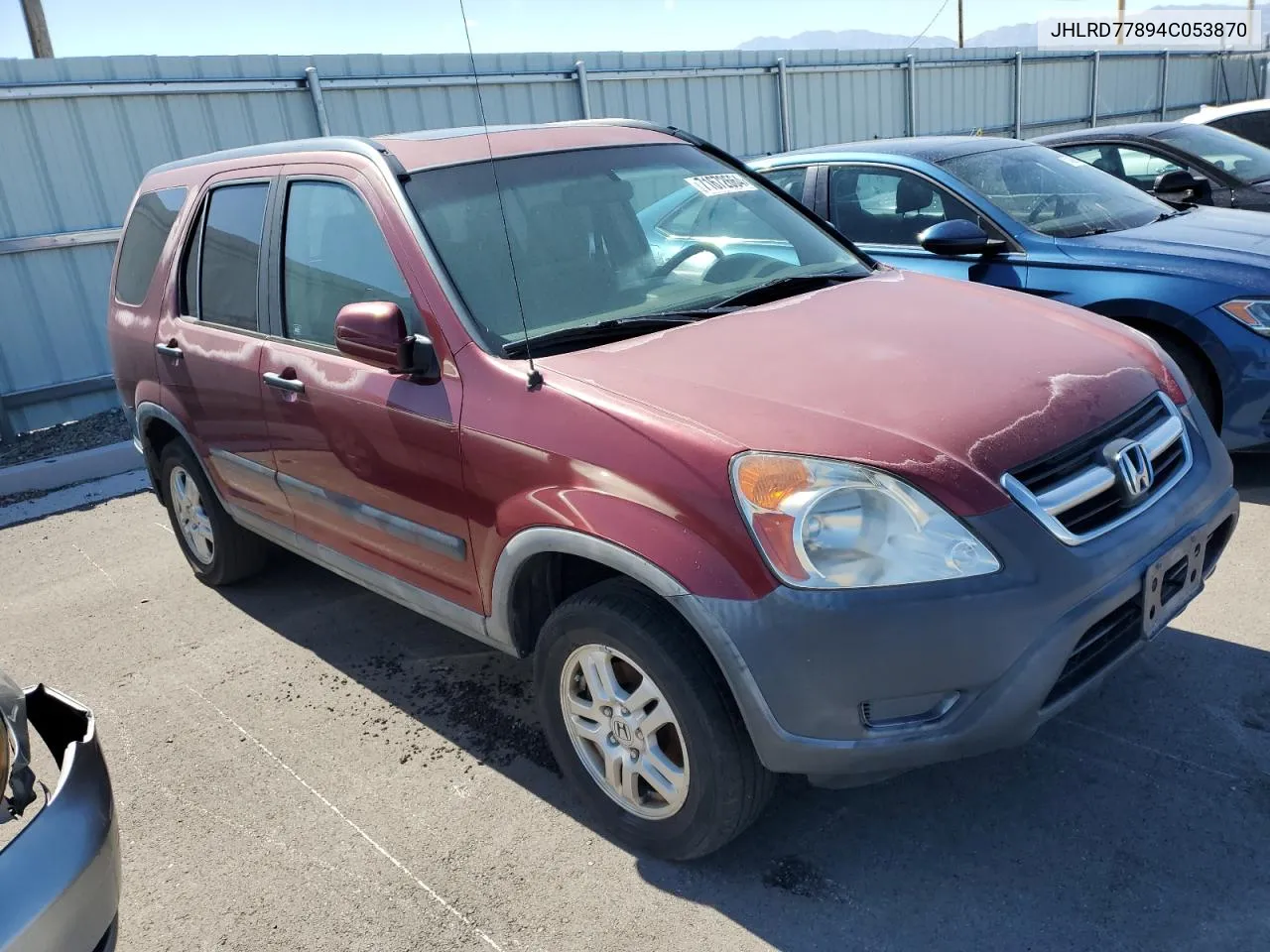 JHLRD77894C053870 2004 Honda Cr-V Ex