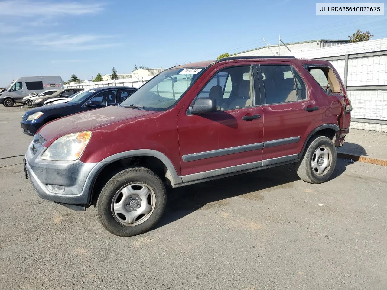 2004 Honda Cr-V Lx VIN: JHLRD68564C023675 Lot: 71674114