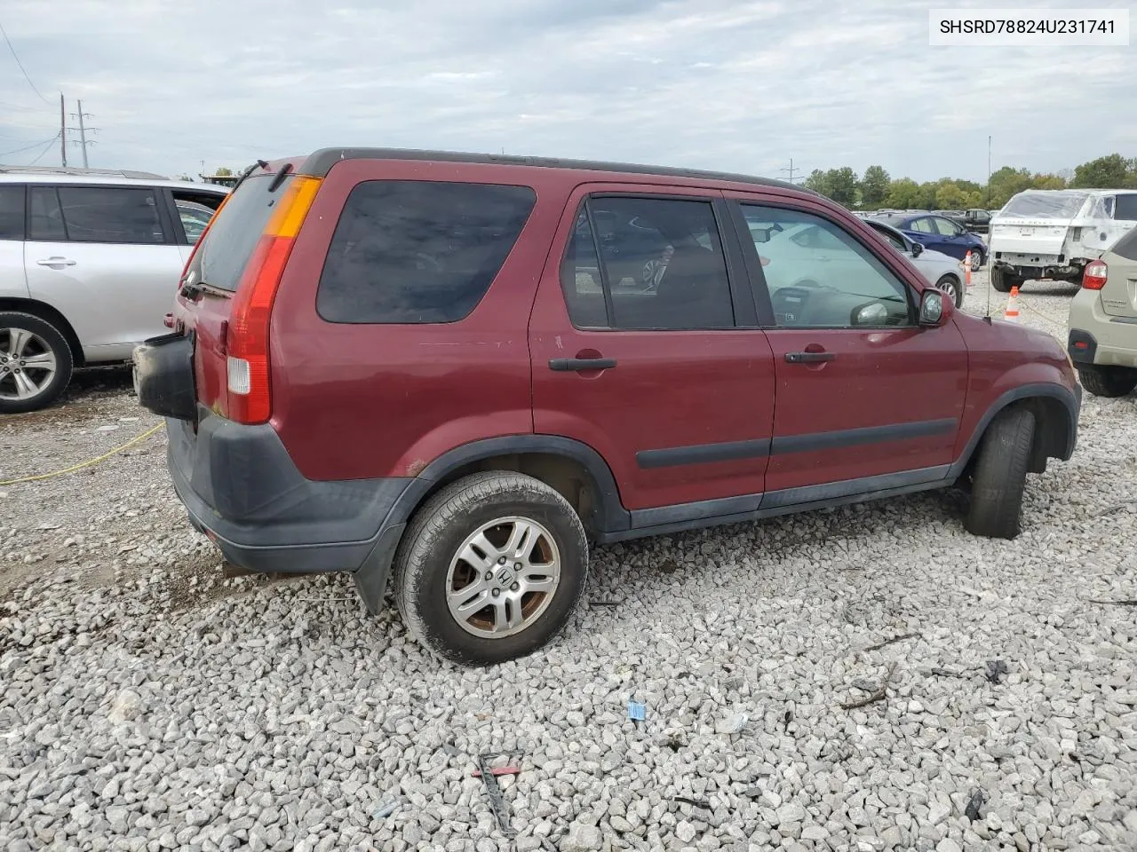 2004 Honda Cr-V Ex VIN: SHSRD78824U231741 Lot: 72016484