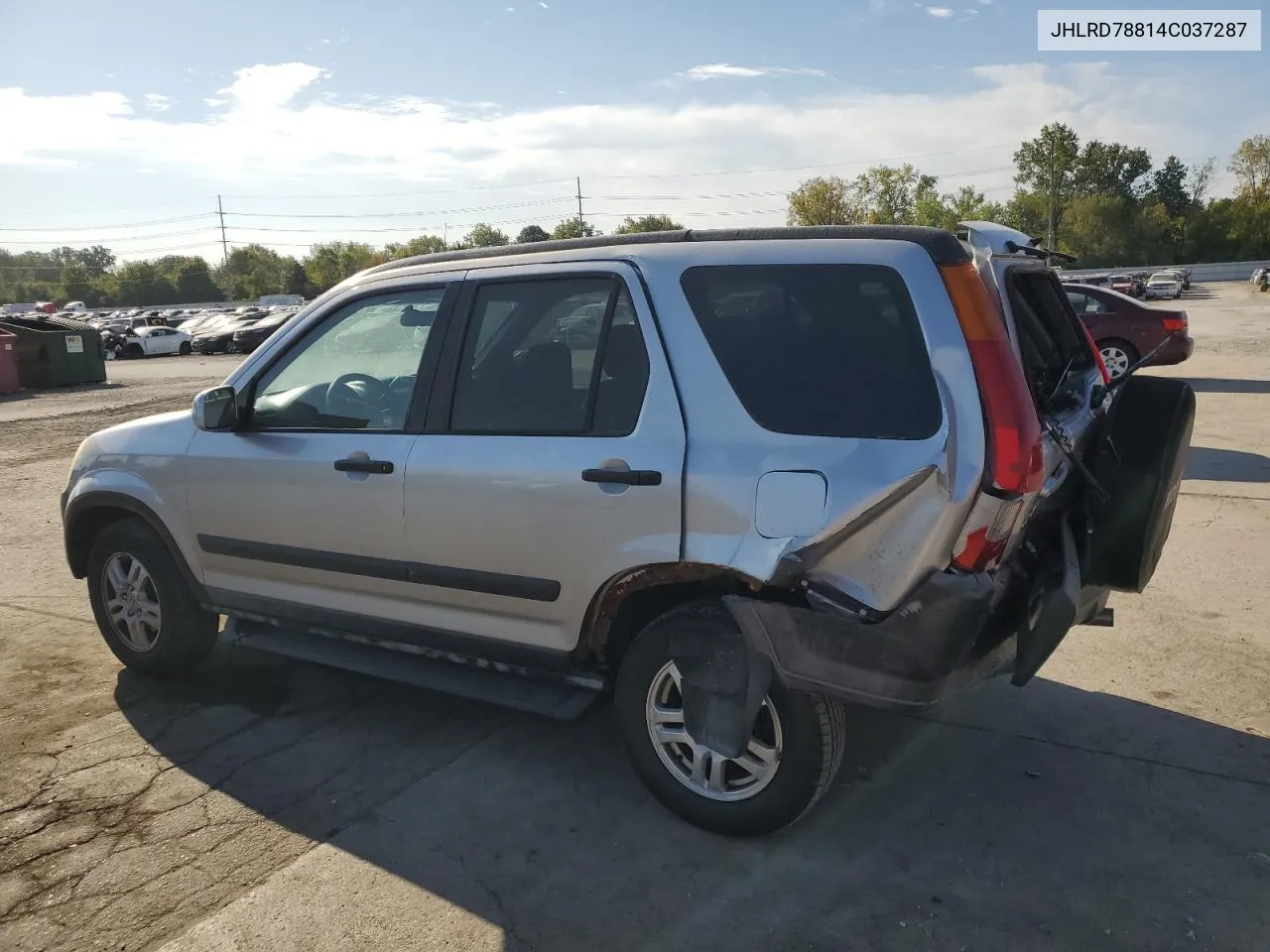 2004 Honda Cr-V Ex VIN: JHLRD78814C037287 Lot: 72314374