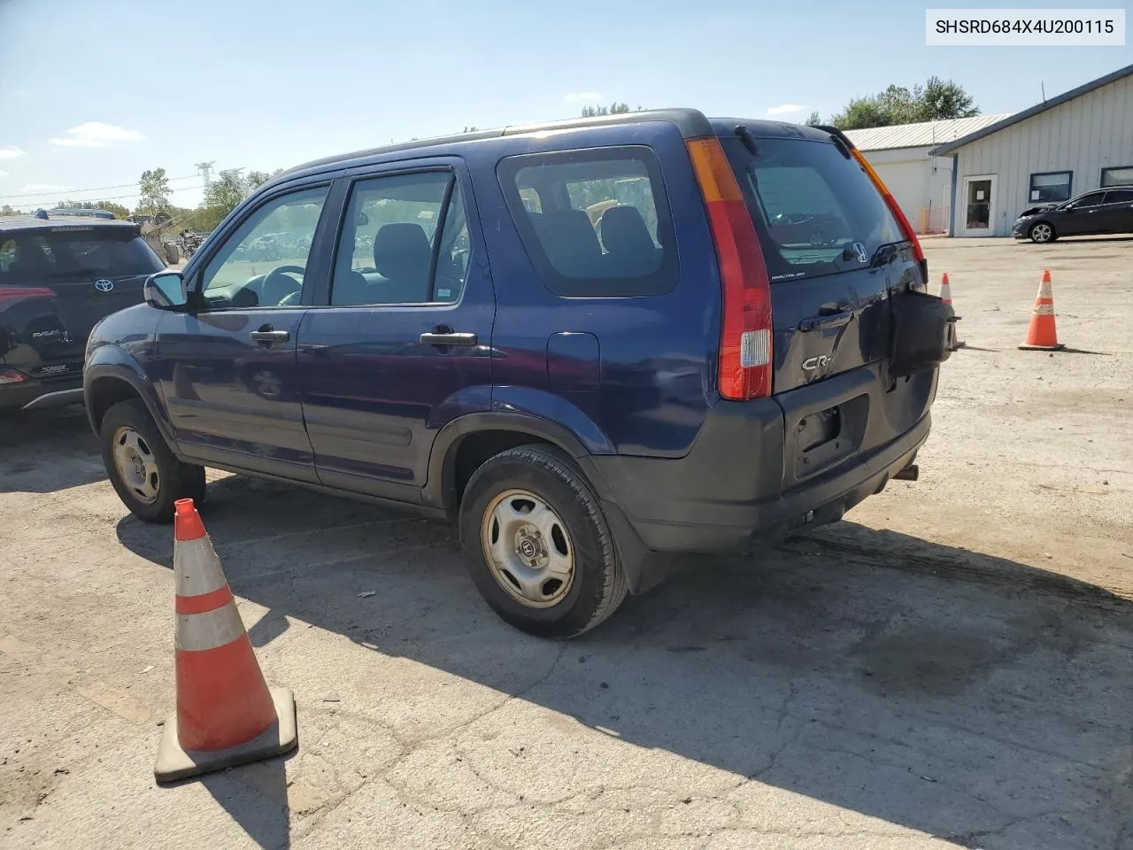 2004 Honda Cr-V Lx VIN: SHSRD684X4U200115 Lot: 72440214