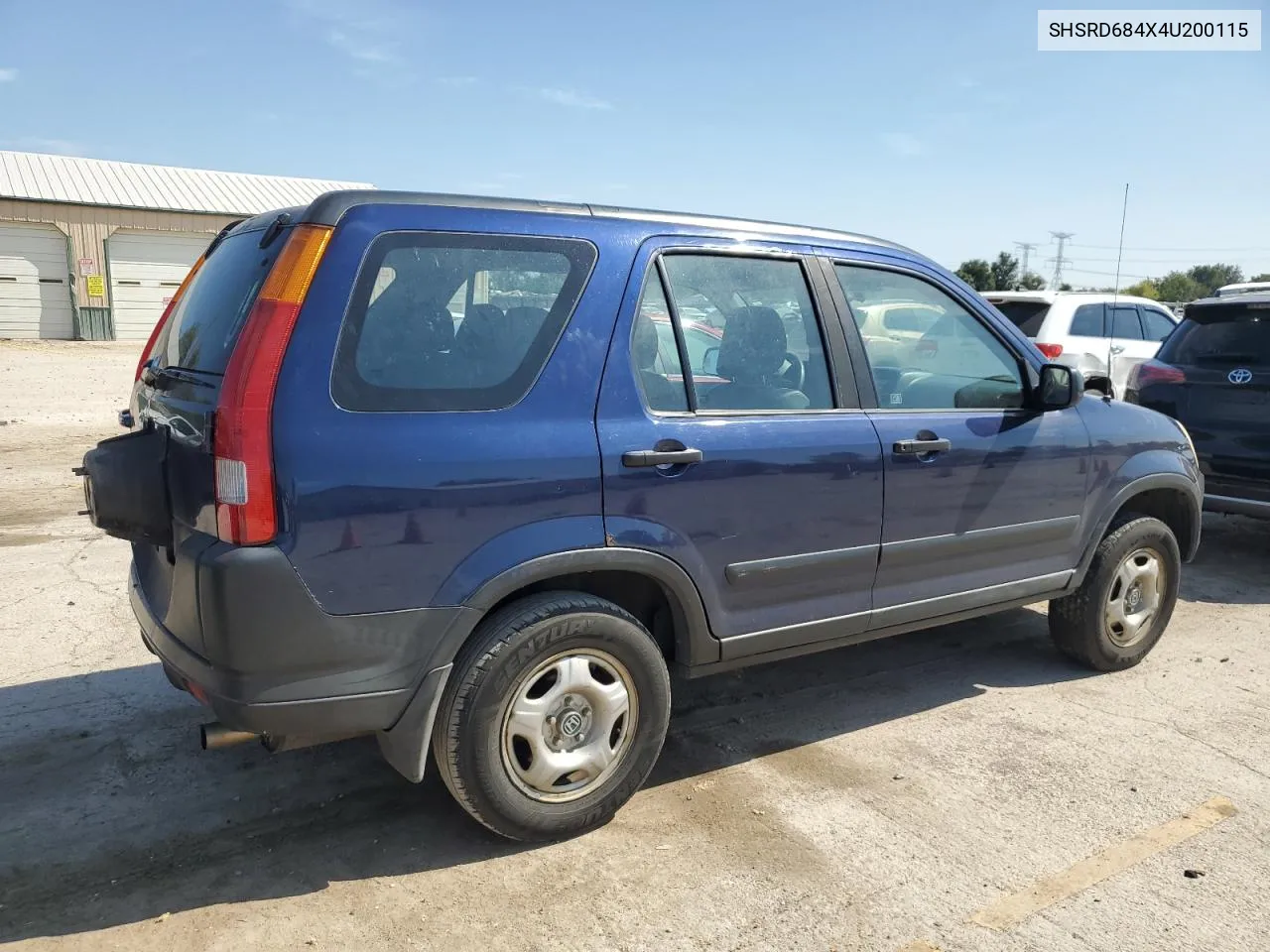 2004 Honda Cr-V Lx VIN: SHSRD684X4U200115 Lot: 72440214