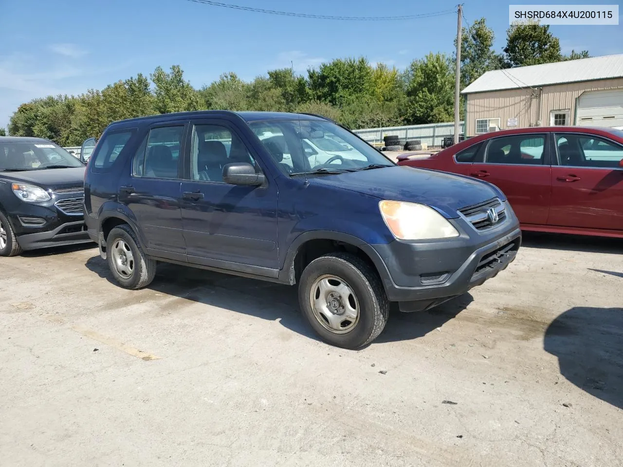 2004 Honda Cr-V Lx VIN: SHSRD684X4U200115 Lot: 72440214