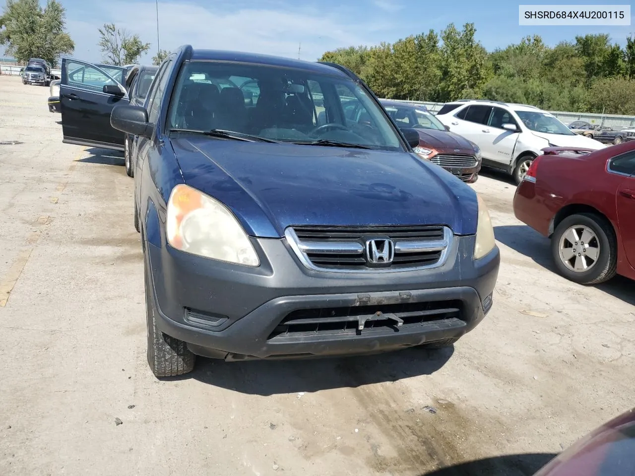 2004 Honda Cr-V Lx VIN: SHSRD684X4U200115 Lot: 72440214