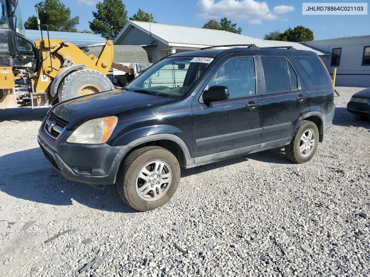 2004 Honda Cr-V Ex VIN: JHLRD78864C021103 Lot: 72532144