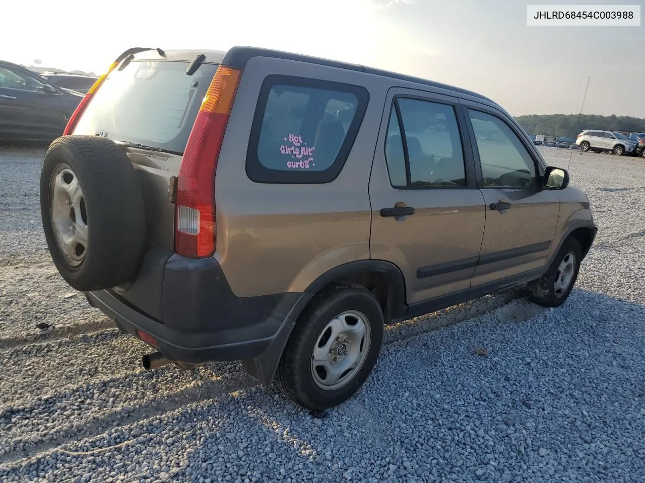 2004 Honda Cr-V Lx VIN: JHLRD68454C003988 Lot: 72985354