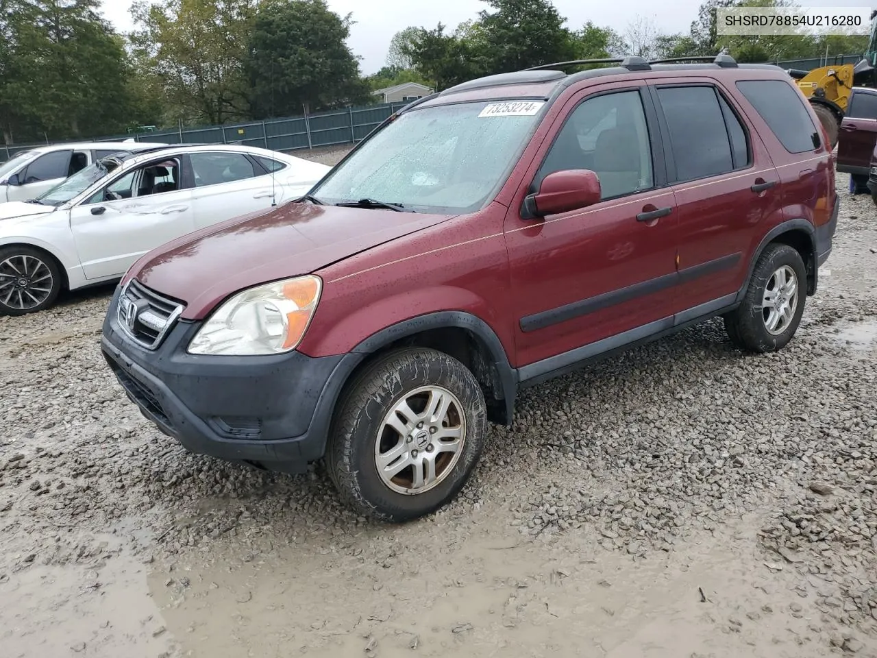 2004 Honda Cr-V Ex VIN: SHSRD78854U216280 Lot: 73253274