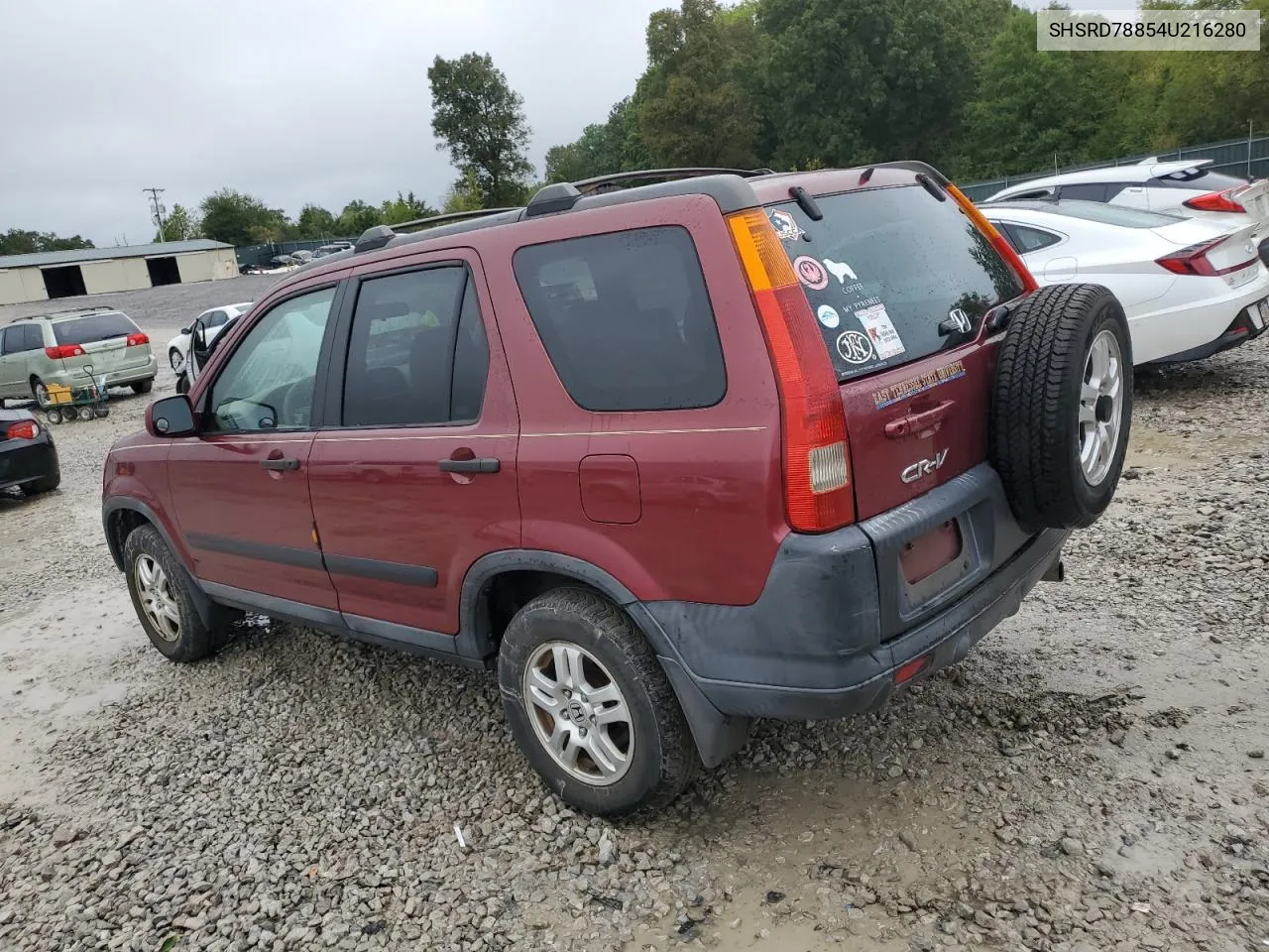 2004 Honda Cr-V Ex VIN: SHSRD78854U216280 Lot: 73253274