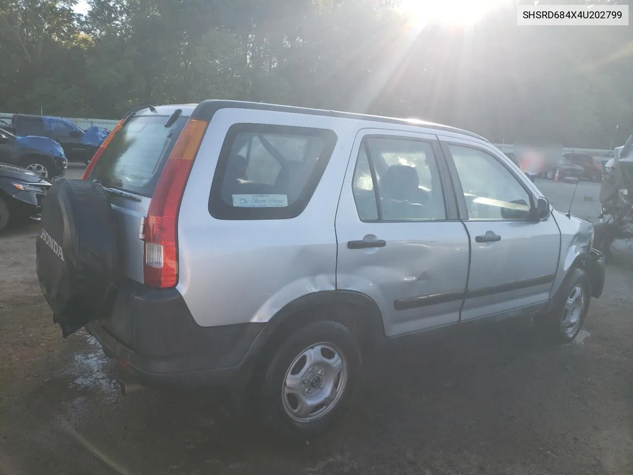 2004 Honda Cr-V Lx VIN: SHSRD684X4U202799 Lot: 73560304