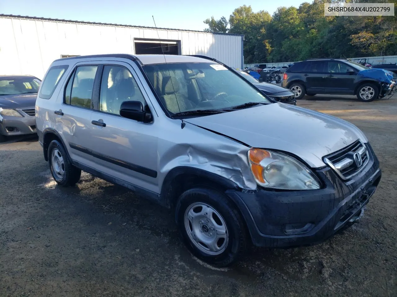 2004 Honda Cr-V Lx VIN: SHSRD684X4U202799 Lot: 73560304