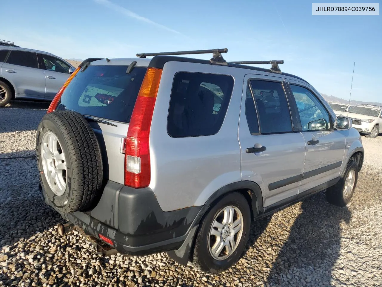 2004 Honda Cr-V Ex VIN: JHLRD78894C039756 Lot: 73587714