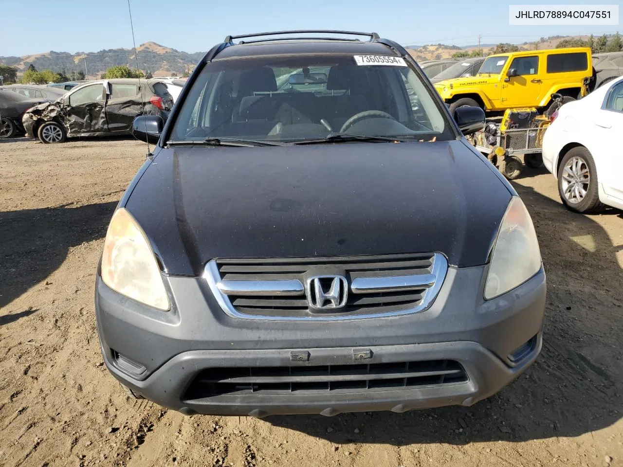 JHLRD78894C047551 2004 Honda Cr-V Ex