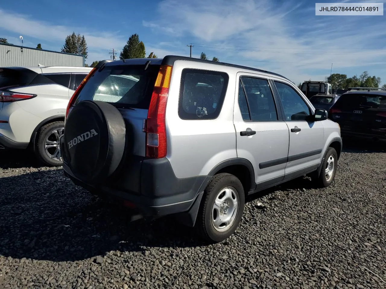 2004 Honda Cr-V Lx VIN: JHLRD78444C014891 Lot: 73815914