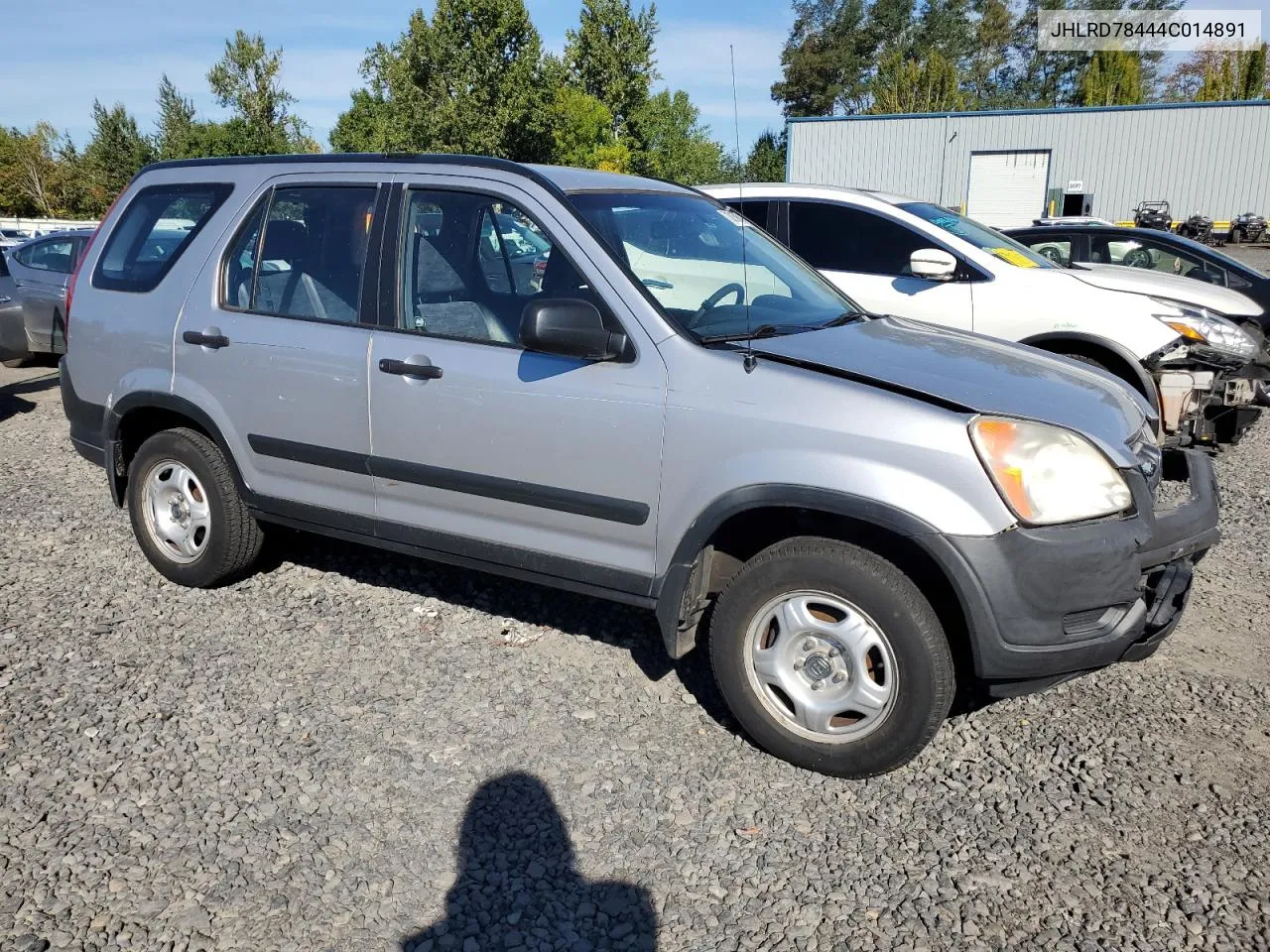 2004 Honda Cr-V Lx VIN: JHLRD78444C014891 Lot: 73815914