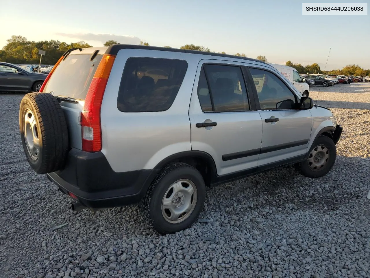 2004 Honda Cr-V Lx VIN: SHSRD68444U206038 Lot: 74123064